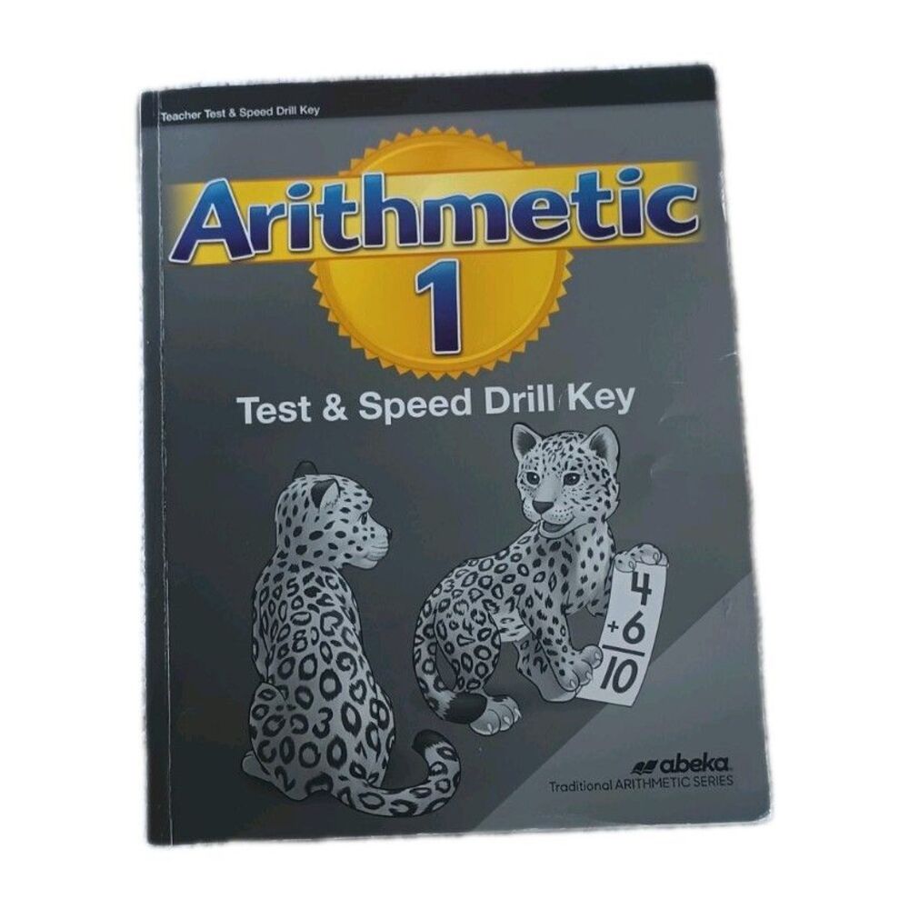 Abeka Arithmetic 1 Tests and Speed Drills Teacher Key 1st Grade NEW 197378 FS